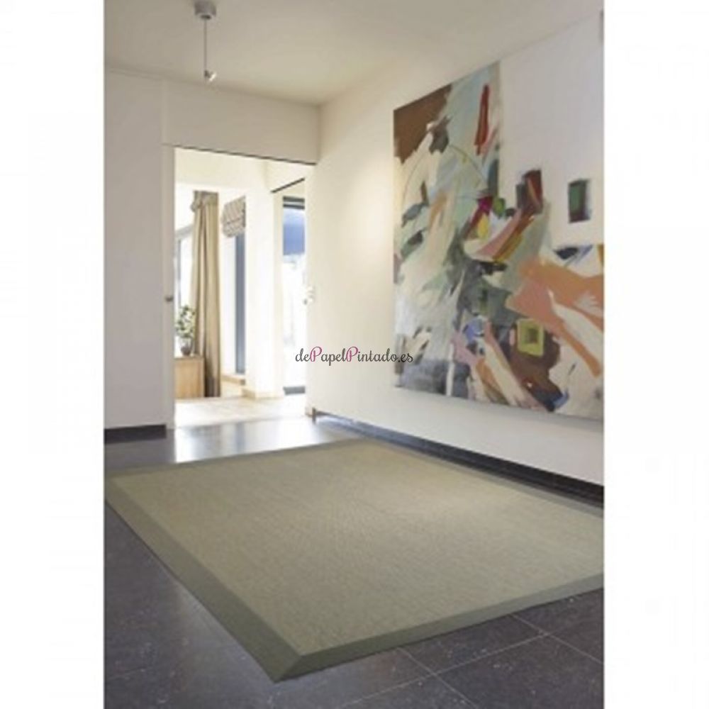 Alfombra TEMYPLAST TEPLON NATURAL 777 CON GRECA INTERIOR-2